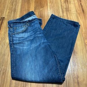 7 for All Mankind Button Fly Relaxed Jeans 36x30